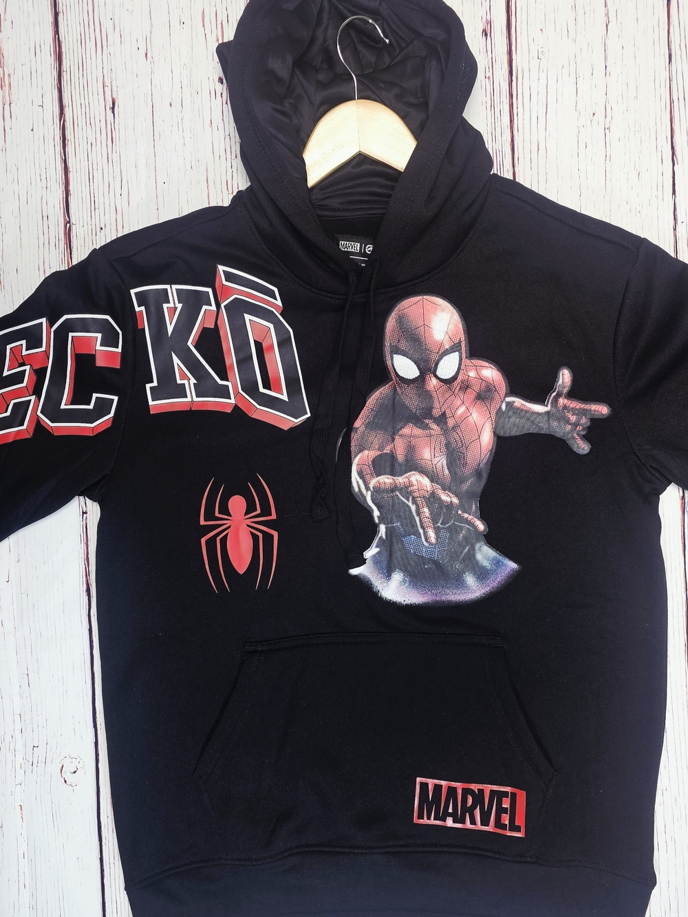 Ecko Unlimited Black & Red Spider-Man Pullover Hoodie